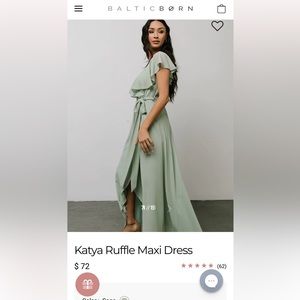 Katya ruffle maxi dress Baltic born size XL